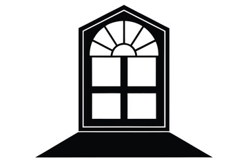 window light decoration vector icon silhouette