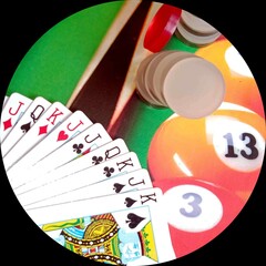    poker and billiards. 