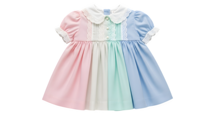 Pastel rainbow dress, a charming design