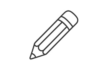 Sharpened wooden pencil with an eraser used for drawing and writing