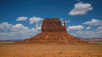 Fototapeta premium The landmark of Shiprock in New Mexico, cultural significance to the Navajo people
