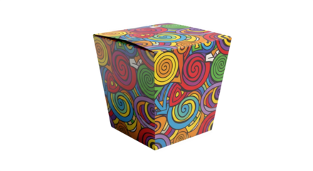 Colorful patterned box