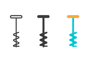 Three different types of screwdrivers are shown, with one being a black and silver screwdriver, another being a blue and silver screwdriver, and the third being a black and yellow screwdriver