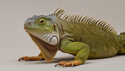 Fototapeta premium Wild Iguana, showcasing adaptability in nature, Earth Day