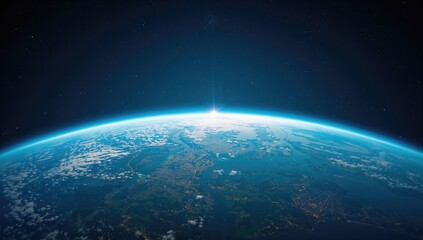 Obraz premium Planet Earth and Star, elements of the universe, astronomical significance