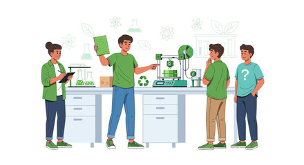 Innovative laboratory exploration: sustainable prototyping with collaborative eco-conscious design