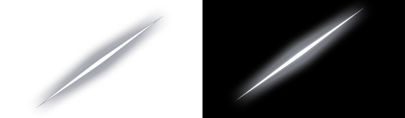 PNG image of Abstract glowing white light streaks effect overlay PNG transparent background