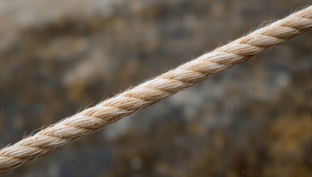 Closeup of a durable poller rope, emphasizing strength and reliability in outdoor activities