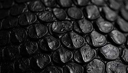 Sierkussen Restaurant Close Up Macro Of Dark Black Cabbage Rolls Arranged Neatly In A Platter With Dramatic Lighting Creating Shadows And Highlights  © joll