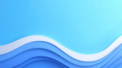 Soft blue wave background with smooth layered curves creating calm and professional abstract design for branding or presentation