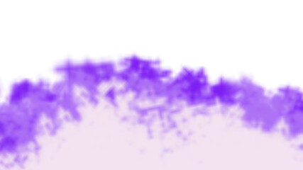 Dynamic purple smoke cloud element for abstract background design.