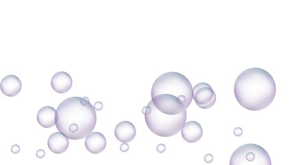 white pink floating soap bubbles png