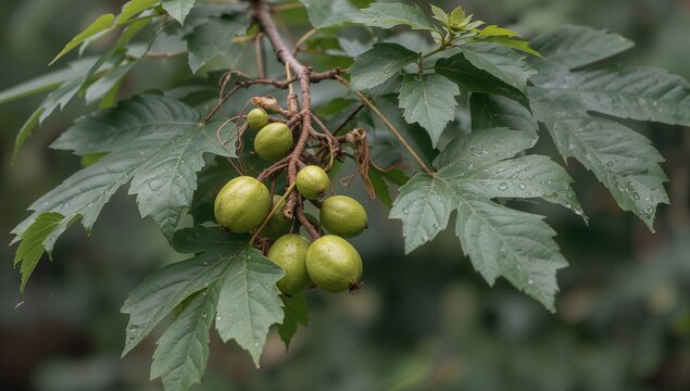 The bashful princess plant produces petai-like fruit and flourishes in its natural environment, highlighting its growth potential.