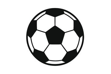 Obraz premium Classic black and white soccer ball symbol for sports and athletic competition design