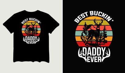 Best buckin' daddy ever t-shirt design for t-shirt quotes or poster svg printable cut file