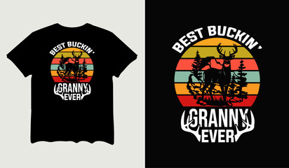 Best buckin' granny ever t-shirt design for t-shirt quotes or poster svg printable cut file