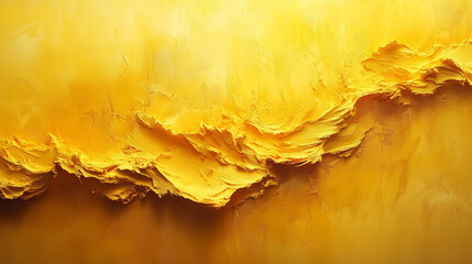 Vibrant abstract artwork showcasing bold yellow textures in a captivating composition ai, abstract, artwork, yellow, textures, colors, layered, paint, energetic, hues, modern, art, depth, movement, co