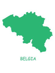 Fototapeta premium Belgium map graphic