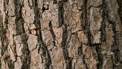 Obraz premium Detailed view of tree bark texture suitable for backgrounds and rendering materials