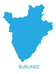 Burundi Map Outline