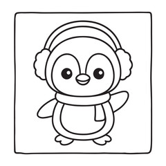 Happy Christmas Coloring Pages, Bold and Easy Cozy Winter Coloring Pages, Christmas Coloring Book Pages, Kids, Adults, Teens, Black and white Drawing, Line Art, Vector Illustration, bold and easy,