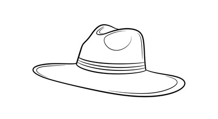 cowboy hat isolated on white