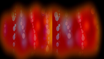 Abstract background with red and orange colors and blurred bokeh effect