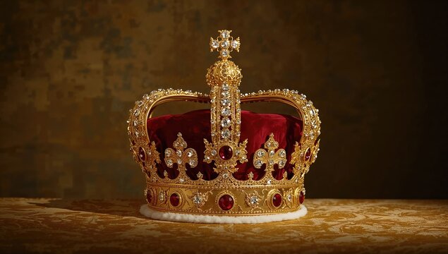 The imperial crown, a symbol of authority and power, historical significance