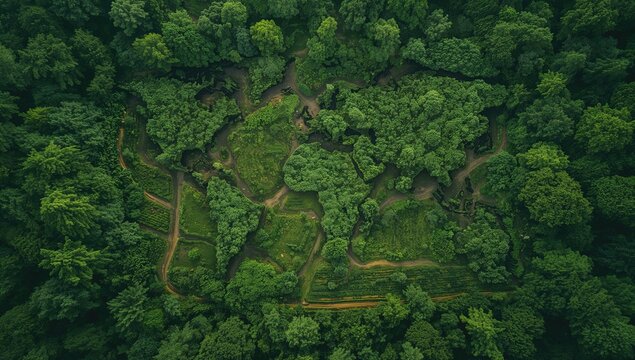 A cloud resembling the continents situated within pristine nature, highlighting the theme of ecological preservation - Powered by Adobe