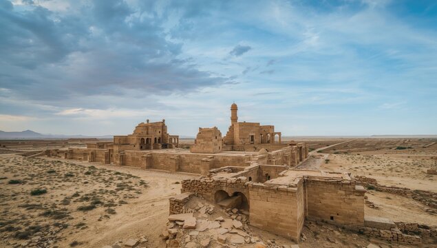 The remains of a historic site with stone structures, reflecting on urban preservation