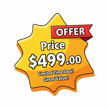 499 Dollar American Money vector text symbol. $499 USD United States Dollar stock vector