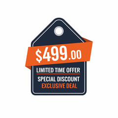 Online Store Discount Graphic Advertising $499.00 Offer
