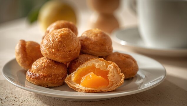 Pastelitos, a traditional pastry made of fried dough filled with sweet membrillo or sweet potato, a fiber-dense choice.