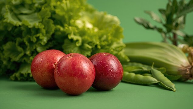 Red fruits displayed on a wooden surface, highlighting seasonal flavors - Powered by Adobe