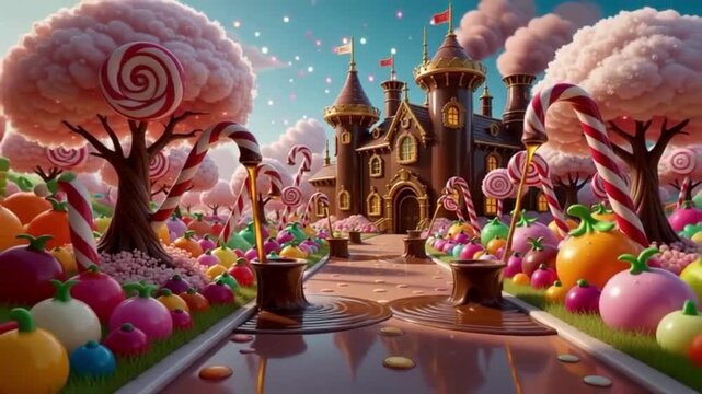 Magical Candy Road to the Chocolate Factory