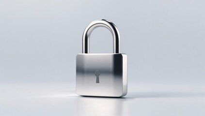 Naklejka premium Padlock icon, representing security and privacy, emphasizing safety
