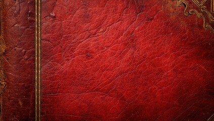 Texture of red leather, ideal for backgrounds in design layouts