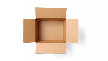 Obraz premium Open cardboard box, suitable for packaging and storage