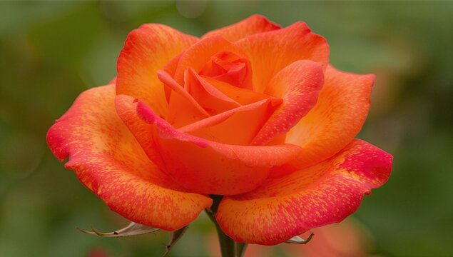 Tahitian Sunset rose exhibits vibrant orange hues resembling a tropical sunset, ideal for birthday celebrations