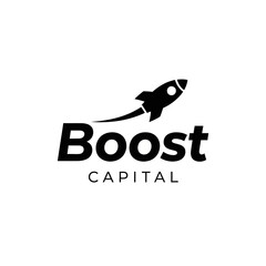 Boost Capital logo with rocket ship icon for financial growth.