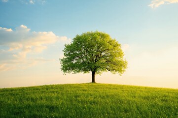 Fototapeta premium The Solitary Tree Standing Tall