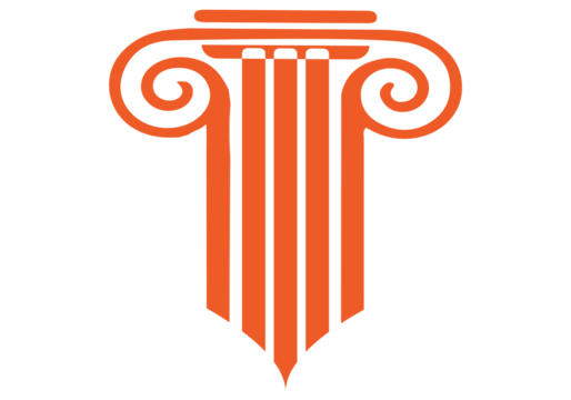 Set Stylized  Ionic Column logo PNG, Pillar Logo Template for Lawyer Firm Transparent Background - Powered by Adobe