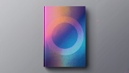 Colorful halftone gradients, vibrant visual textures for design applications