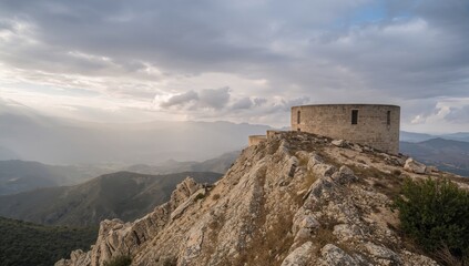 Scenic View Hilltop Structure Mont