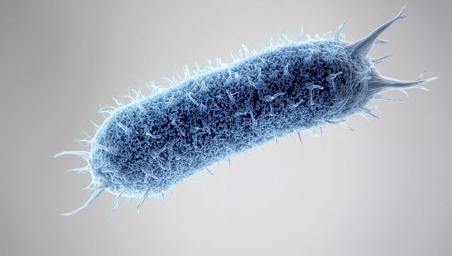 Microscopic view of an Entamoeba coli cyst at 40x magnification