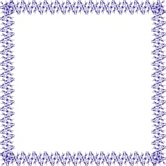 Obraz premium Simple Square Frame with White Background, Unique Frame, Border Frame and Unique Photo Frame, Blue Color Amazing Square Frame