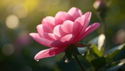 Obraz premium A vibrant display of pink flowers, nature's beauty, seasonal change