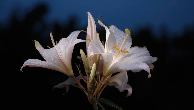 The wijaya kusuma flower blooms uniquely at night, showcasing its rare beauty and nocturnal nature
