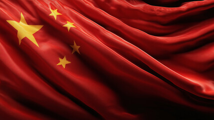 chinese flag waving china