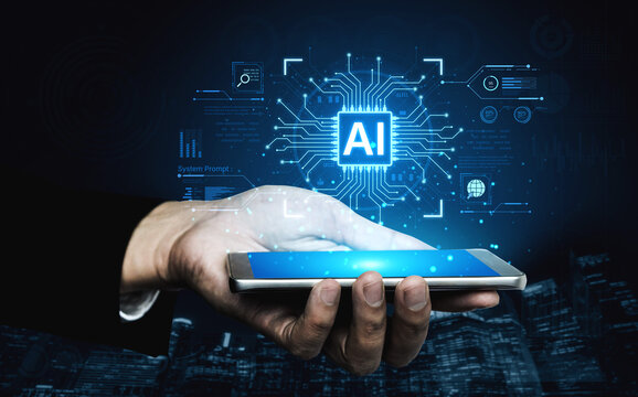 A futuristic AI core processor and system analytics dashboard. This concept highlights the raw processing power of AI for deep data analysis, system diagnostics, and global network monitoring. Fermion - Powered by Adobe